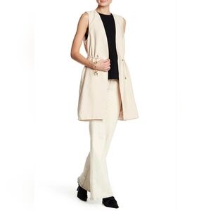 CLUB MONACO 'Oralie' Sleeveless Vest Ivory - XS